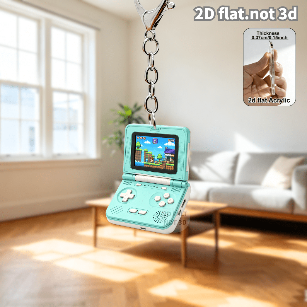 2D Flip Retro Handheld Game Co - Gaming Console Keychain 评论和价格