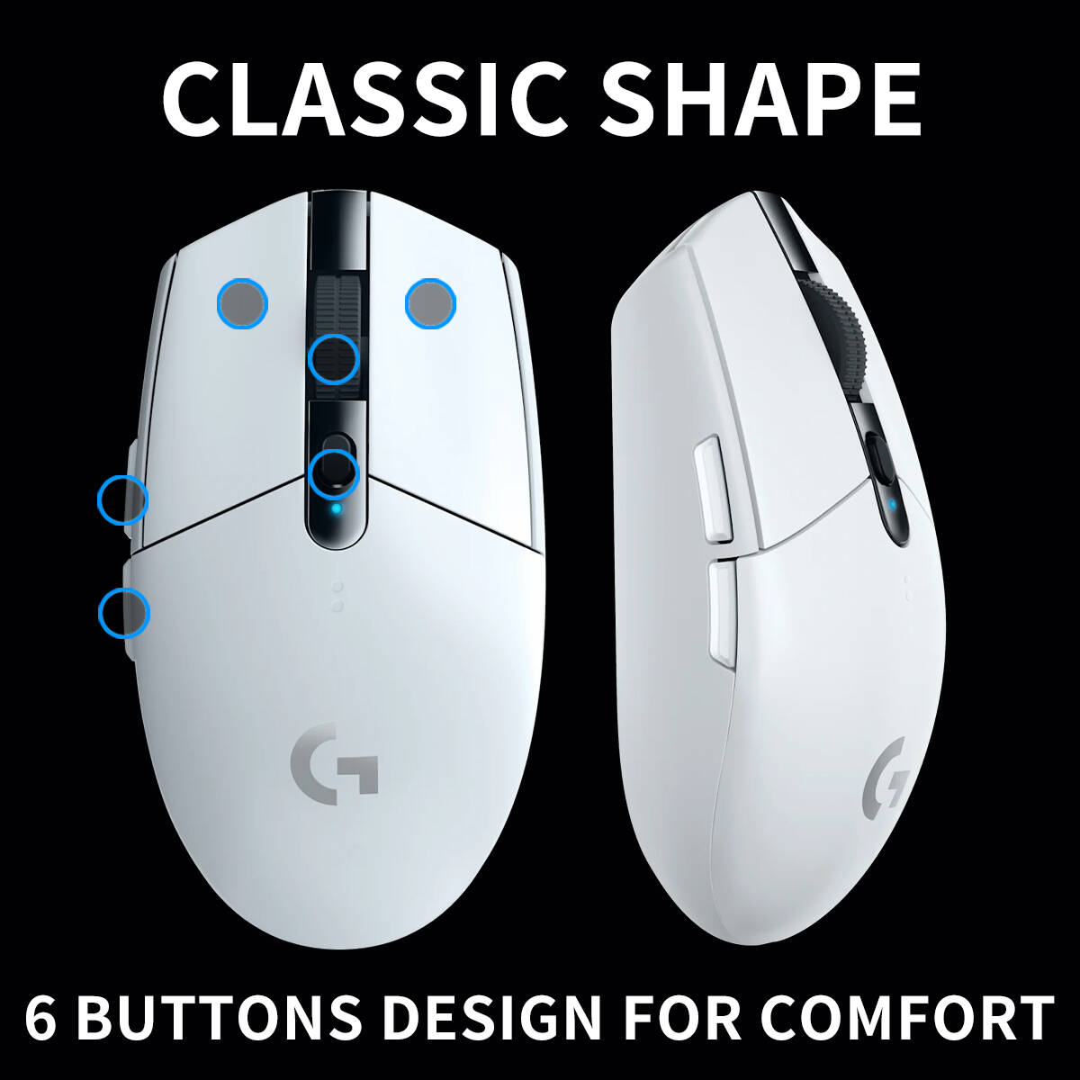 G305 Logitech PC Mac Gamer Mic - Gaming Console Buttons 评论和价格