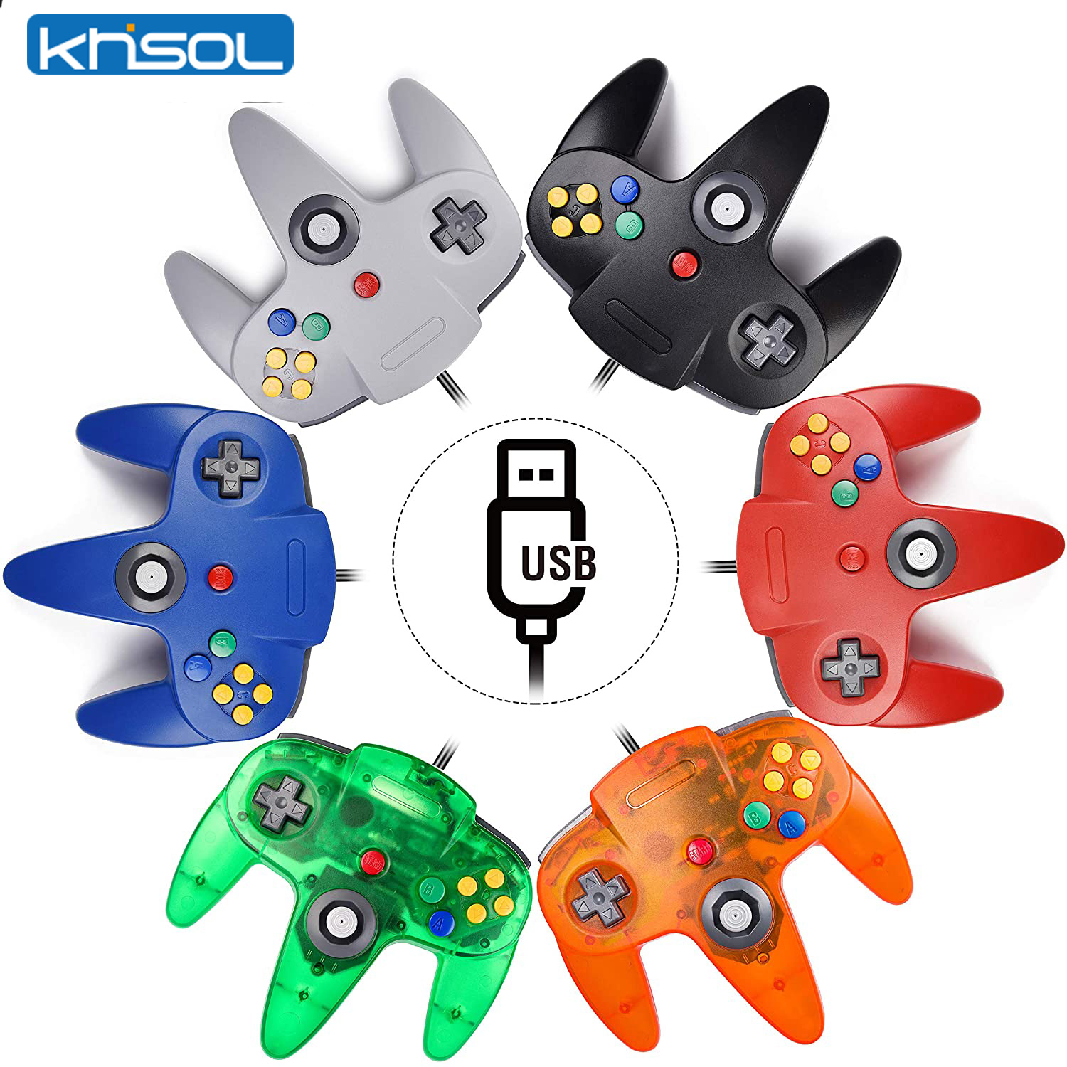 N64 Controller Classic USB Wir - Gaming Console Latest 评论和价格