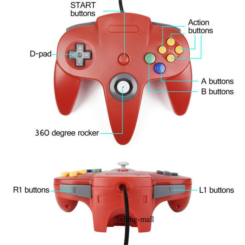 N64 Controller Classic USB Wir - Gaming Console Latest 评论和价格