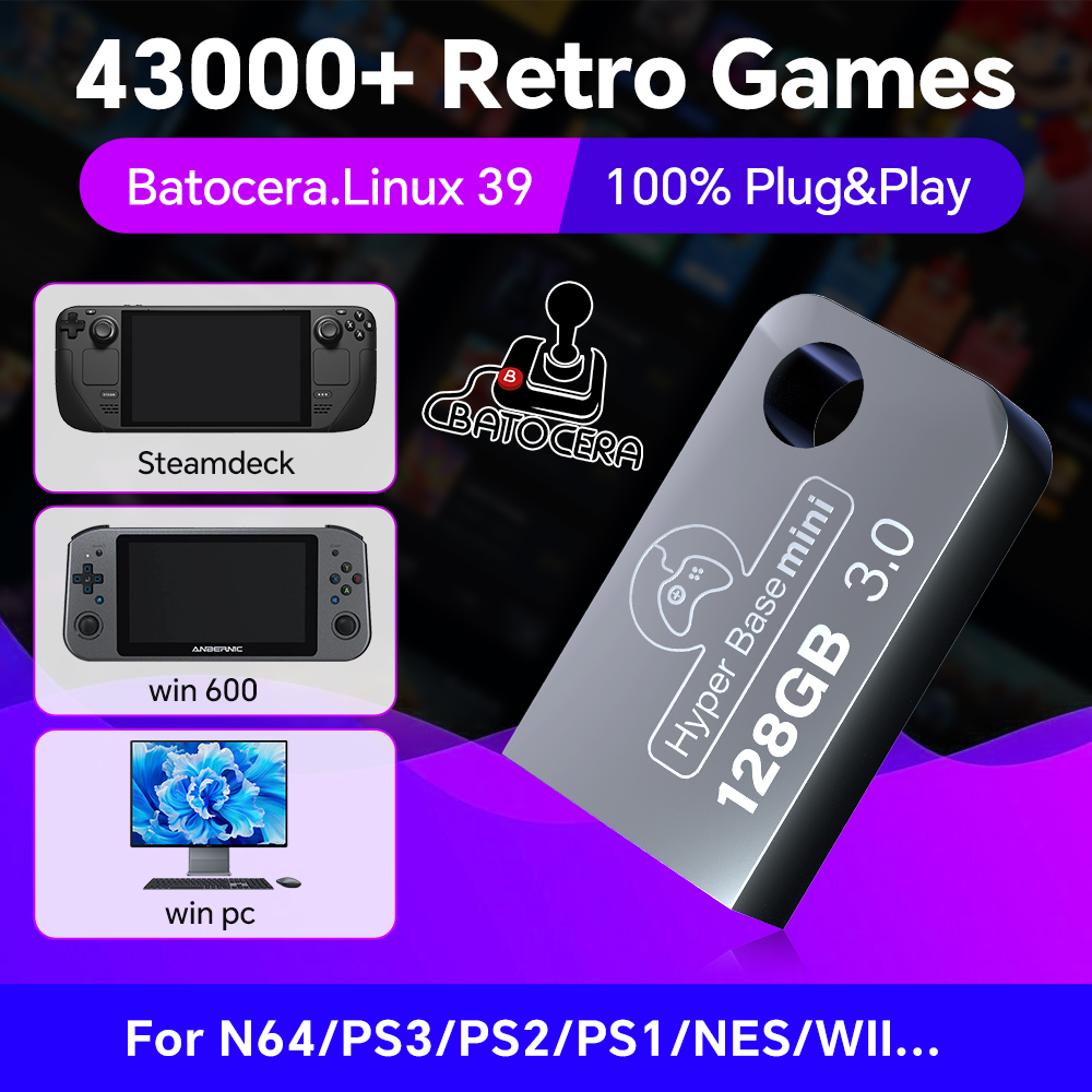 Batocera 128G USB Flash Drive  - Gaming Console Latest 评论和价格